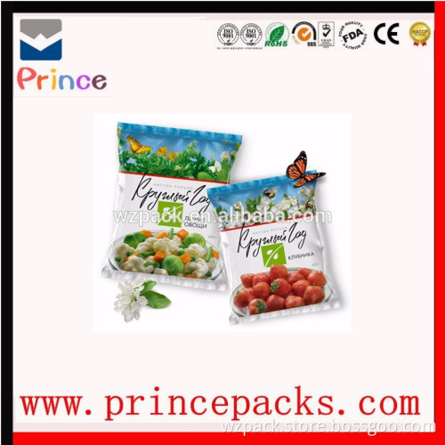 plastic frozen food packaging bag for health food P-1